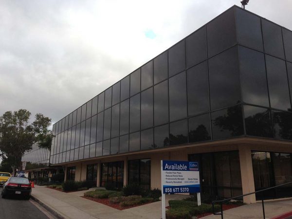 Tinted Glass of a Commercial Building in La Mesa