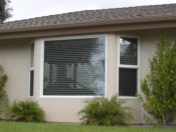 Tinted Windows of a House in La Mesa
