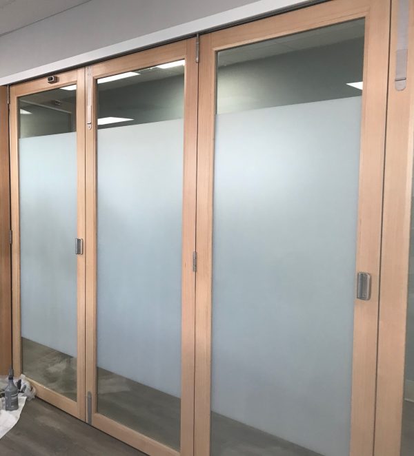 White Frosted Doors at Conam Office CA
